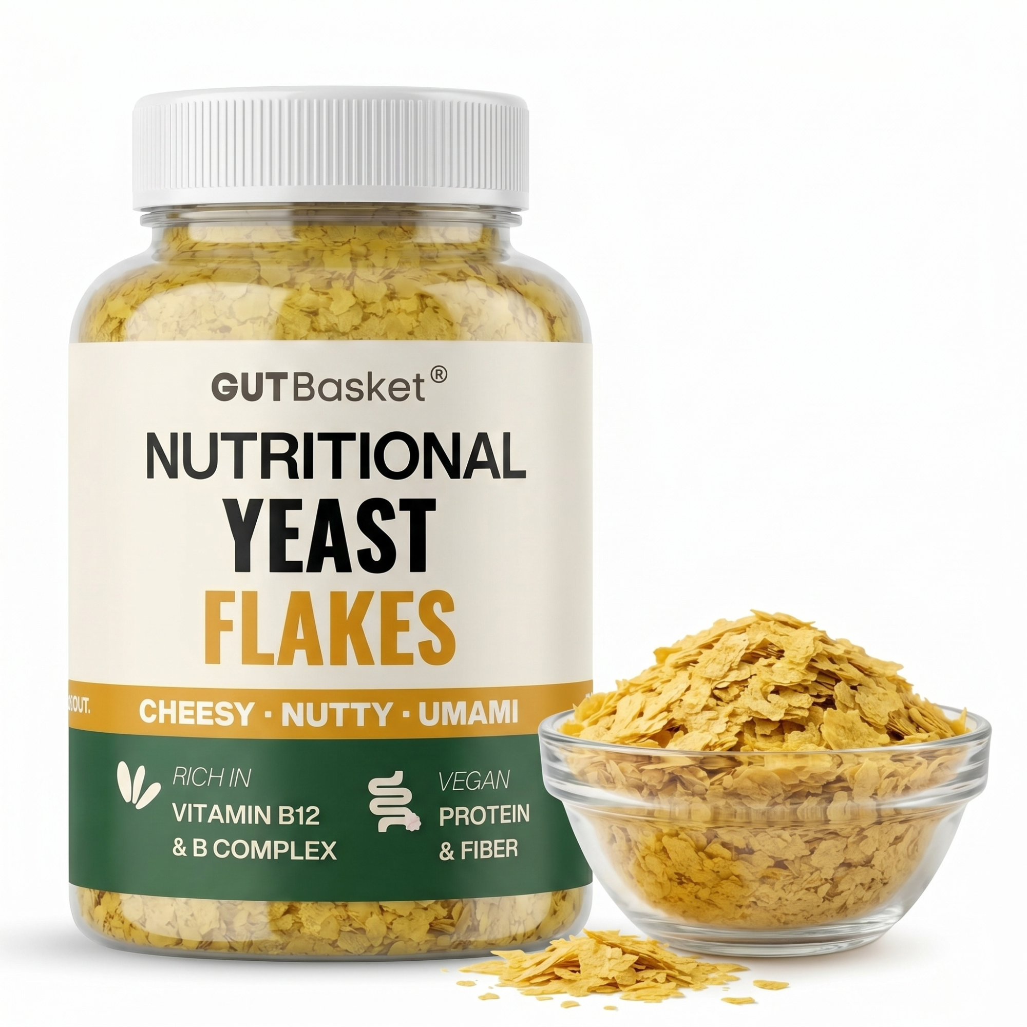 Nutritional Yeast Flakes — Fortified, Vegan