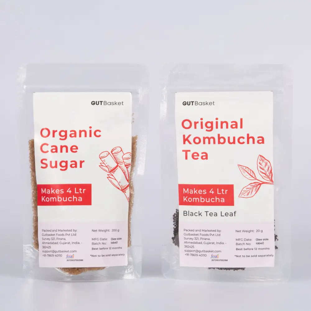 KOMBUCHA TEA BAG - SET OF 3 - Gutbasket