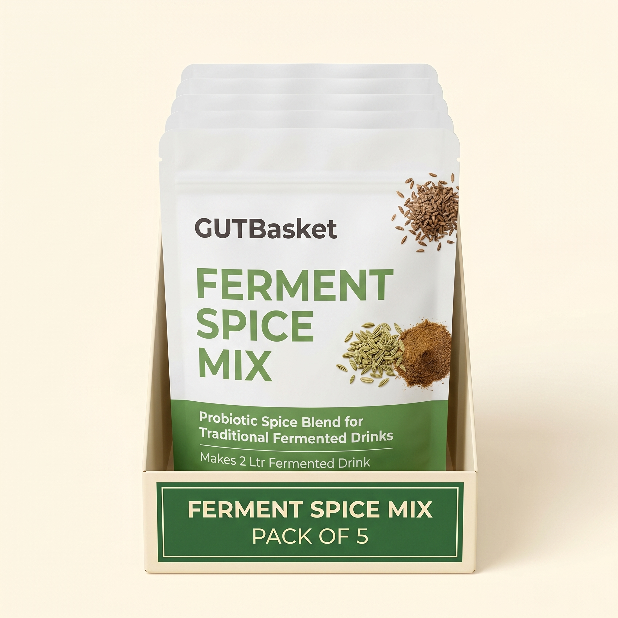 Gutbasket Aam Panna ferment spice mix, pack of 5