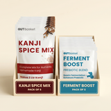 Kanji Supplies Value Pack – Includes Kanji Spice Mix (Pack of 5) & Ferment Boost (Pack of 5)