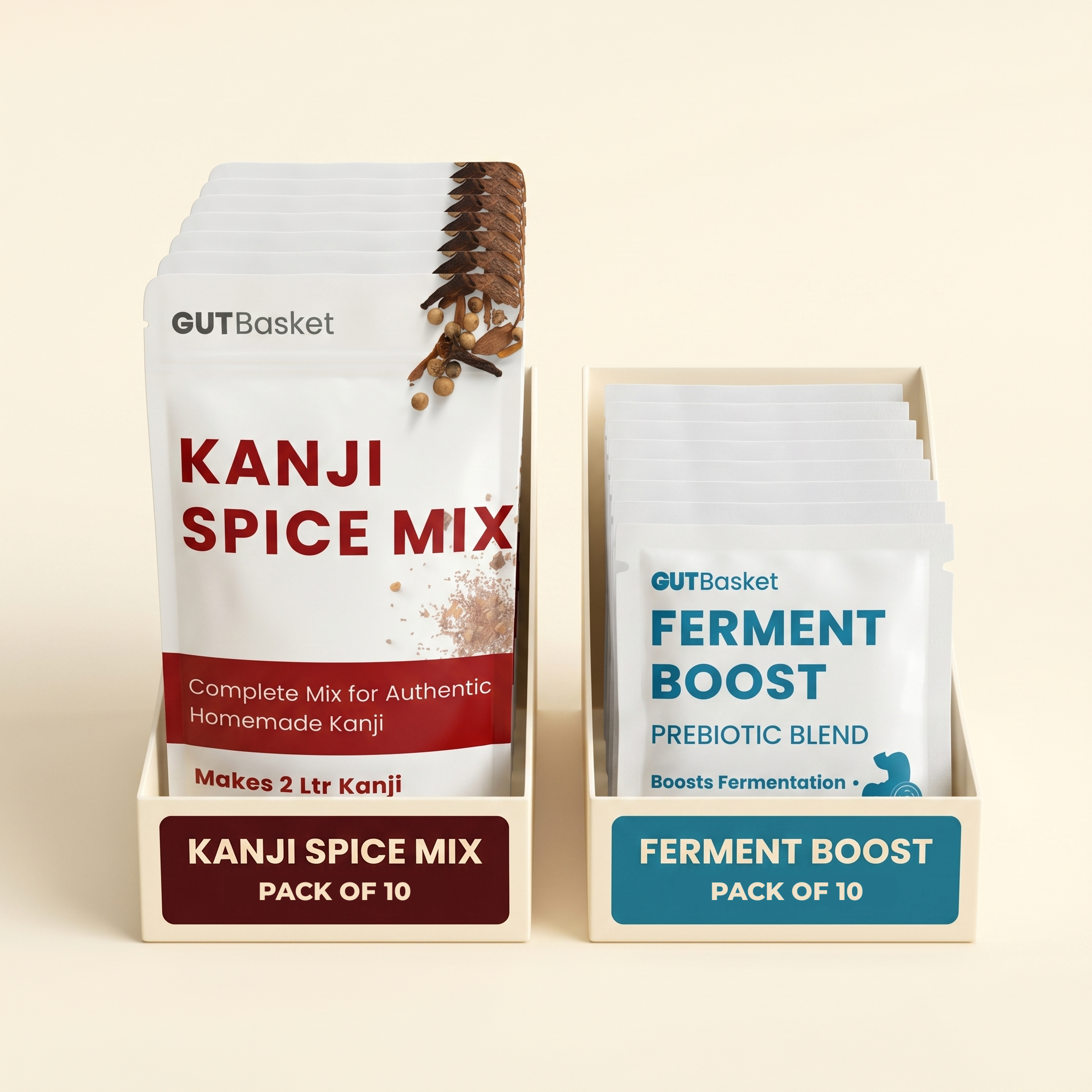 Gutbasket Kanji Supplies Mega Pack — kanji spice mix and Ferment Boost sachets