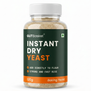 Gutbasket instant dry yeast for baking, 120 g