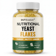 Gutbasket nutritional yeast flakes — savoury cheesy vegan seasoning
