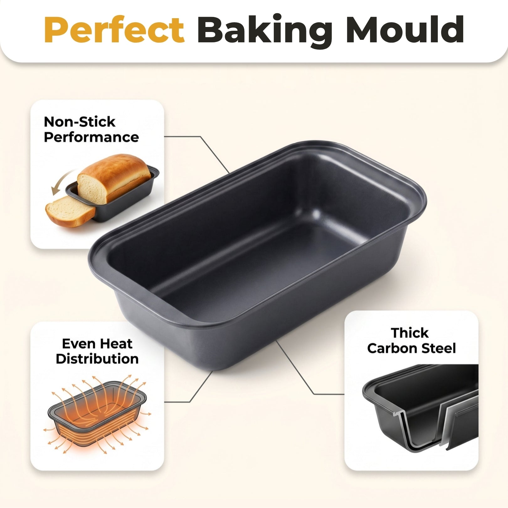 Carbon Steel Bread Mould