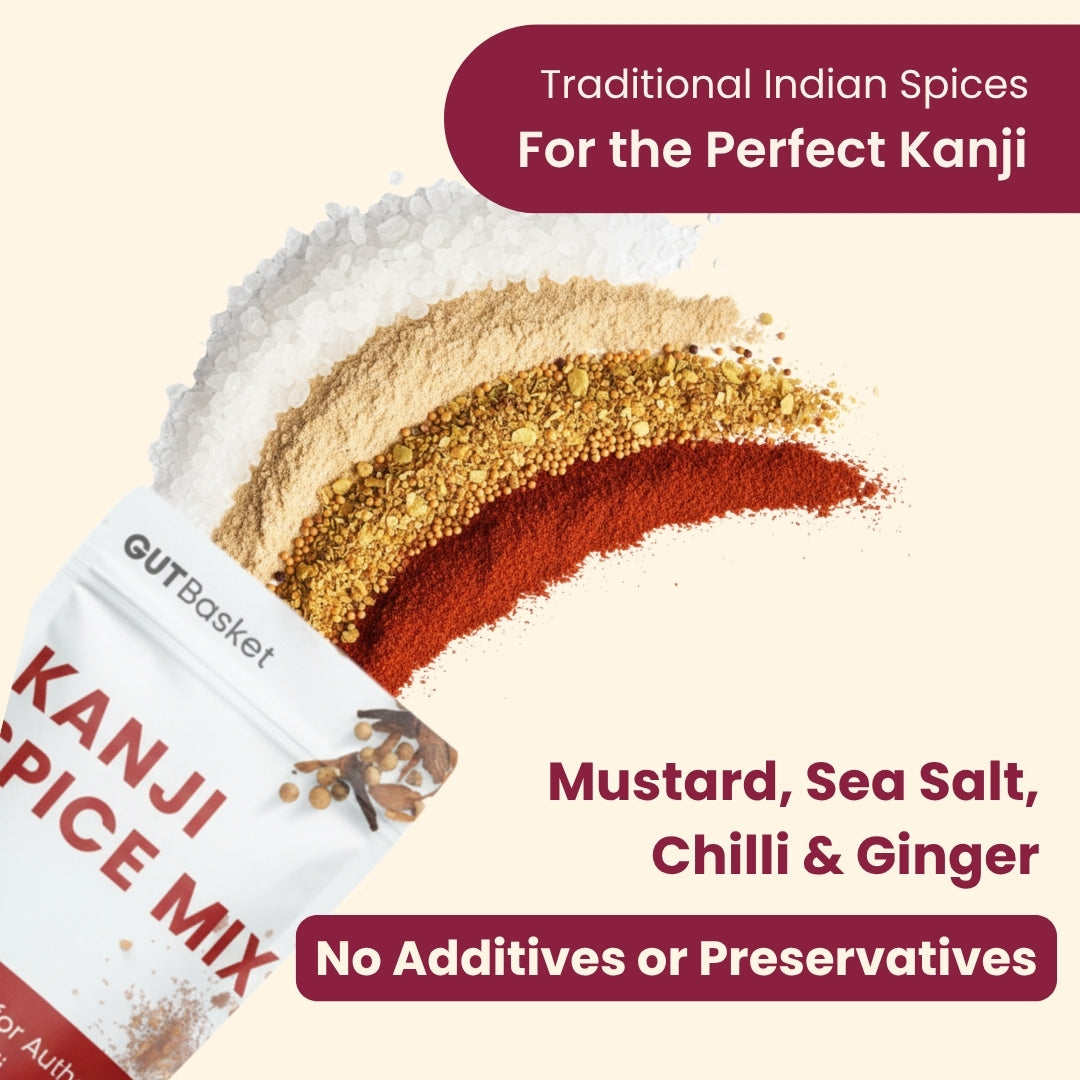 Kanji Supplies Mega Pack – Includes Kanji Spice Mix (Pack of 10) & Ferment Boost (Pack of 10)