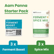Aam Panna Supplies Starter Pack – Includes Aam Panna Spice Mix (Pack of 3) & Ferment Boost (Pack of 3)