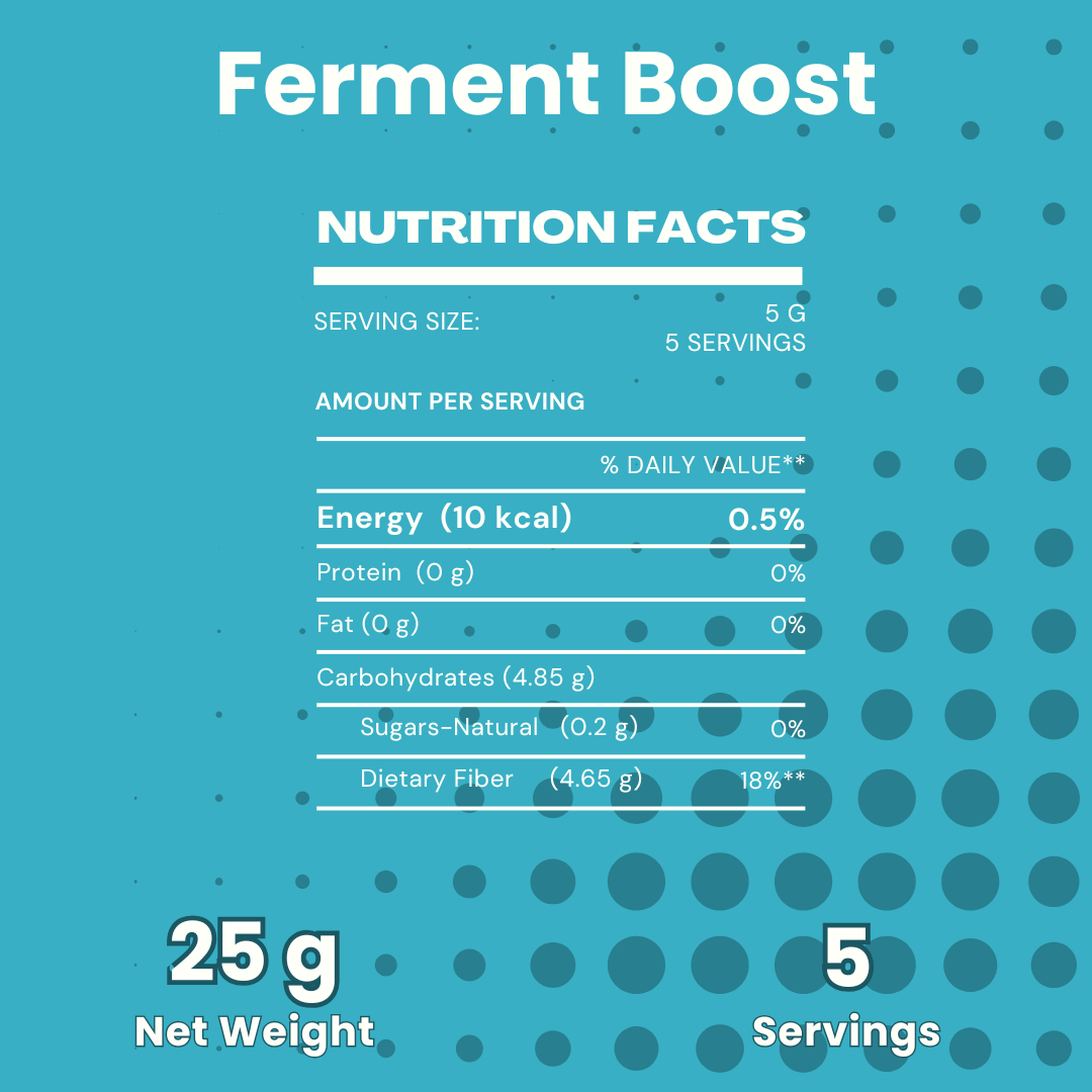 Gutbasket Ferment Boost single-use prebiotic sachet