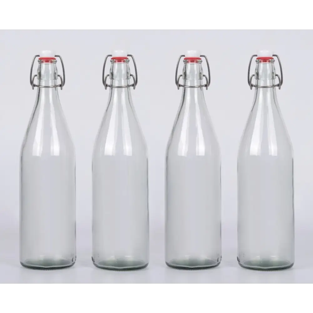 Airtight glass bottles (Pack of 4) - Gutbasket