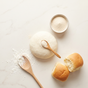 Gutbasket bread improver in use in bread dough