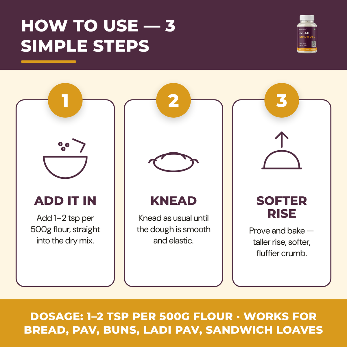 How to use Gutbasket bread improver