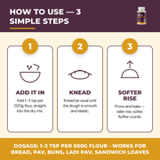 How to use Gutbasket bread improver