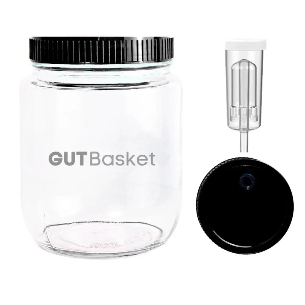 
                  
                    Fermentation Jar with Airlock - Wide Mouth (1 Litre) - Gutbasket
                  
                