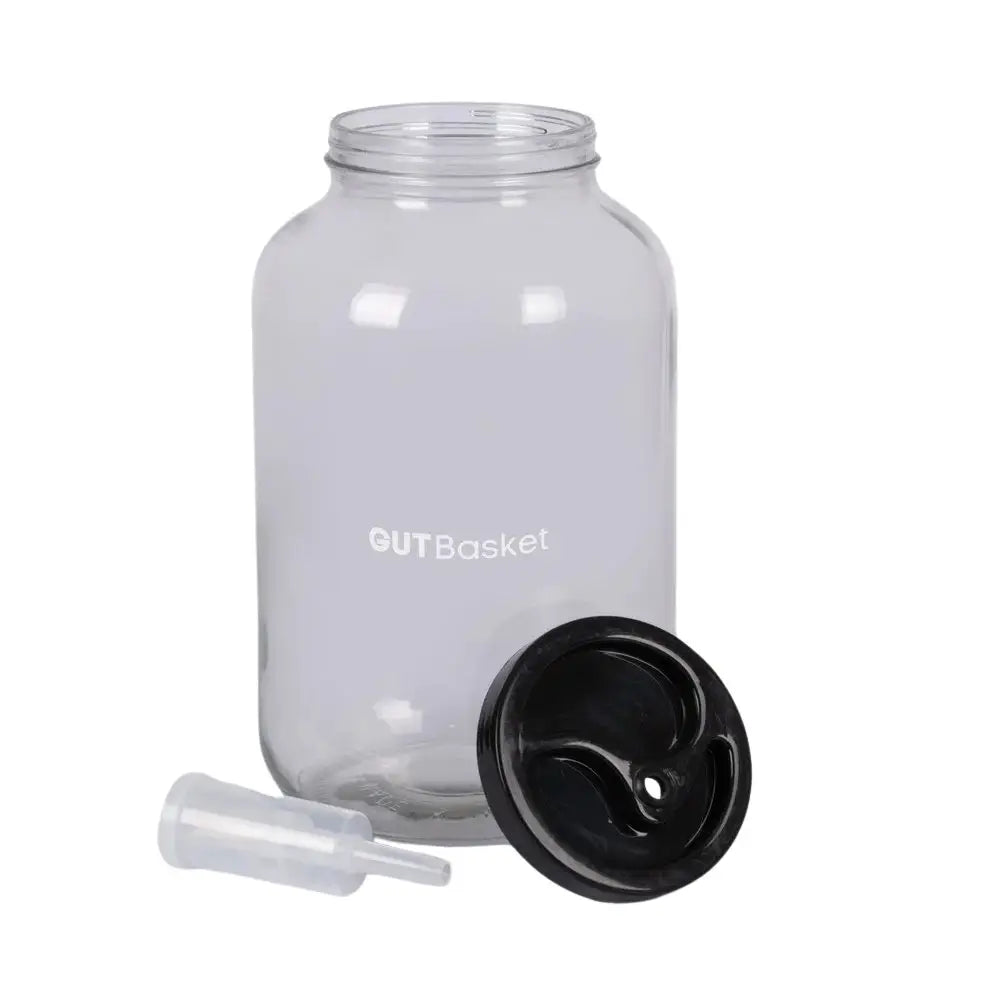 
                  
                    Fermentation Jar with Airlock - Wide Mouth (4 Litre) - Gutbasket
                  
                