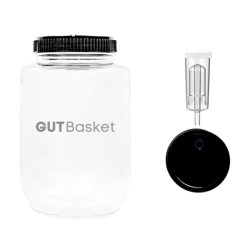 Fermentation Jar with Airlock - Wide Mouth (2 Litre) - Gutbasket