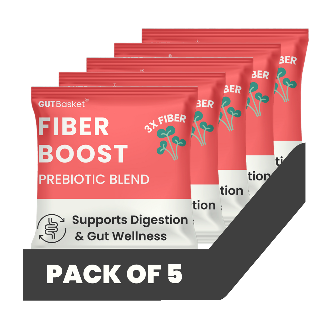 Gutbasket prebiotic fibre blend sachets, pack of 5