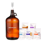 Gutbasket 4 litre glass carboy with wine making supplies and recipe guide