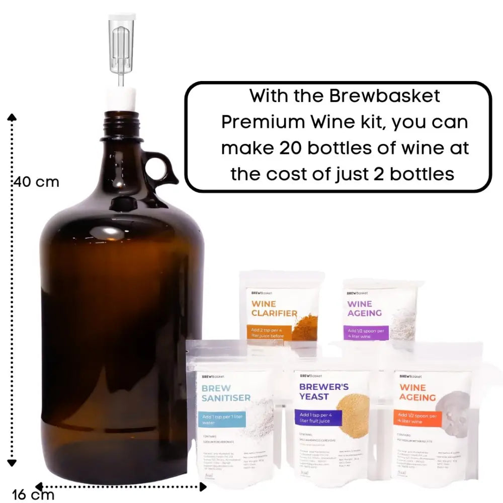 Gutbasket 4 litre compact wine making kit — additional view 2