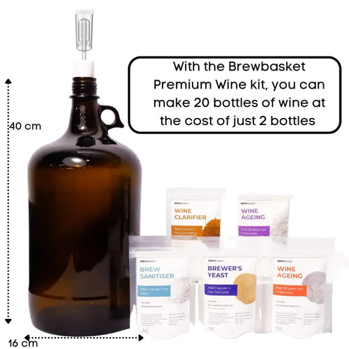 Gutbasket 4 litre compact wine making kit — additional view 2