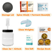 Contents included in GutBasket fermented achaar making kit