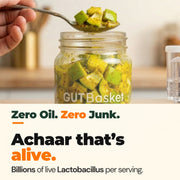 Finished GutBasket fermented achaar making kit product served at home