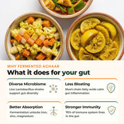 Gut health benefits of GutBasket fermented achaar making kit