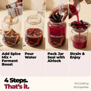 Step-by-step guide to make probiotic kanji with GutBasket kanji spice mix pack of 5