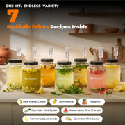 Recipe variety examples made with GutBasket probiotic aam panna making kit