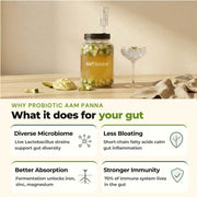 Gut health benefits of GutBasket probiotic aam panna making kit