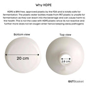 Gutbasket 8 litre HDPE plastic carboy — additional view 3