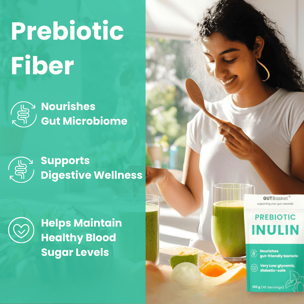 
                  
                    Inulin Prebiotic Powder – Gut Health Booster - Gutbasket
                  
                