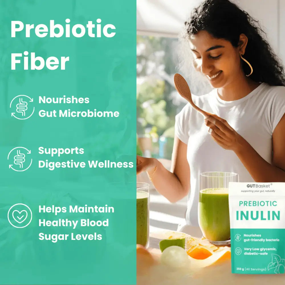 
                  
                    Inulin Prebiotic Powder – Gut Health Booster - Gutbasket
                  
                