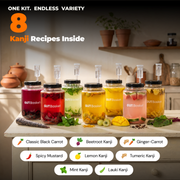 Gutbasket Kanji Making Kit — kanji fermenting in the glass jar