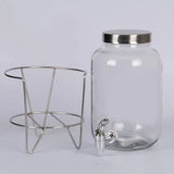 Kombucha Jar 4 L - With Tap And Steel Stand