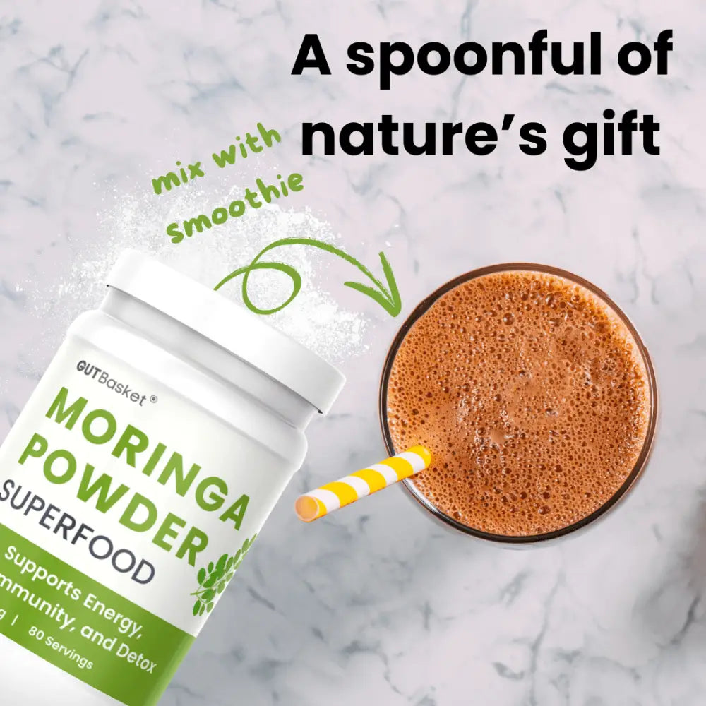 
                  
                    Organic Moringa Powder – Superfood for Energy and Immunity - Gutbasket
                  
                
