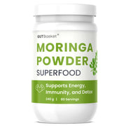 Gutbasket moringa leaf powder — single-ingredient green superfood