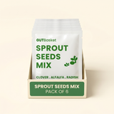 Sprout Seeds Mix – Clover, Radish & Alfalfa (Pack of 6)