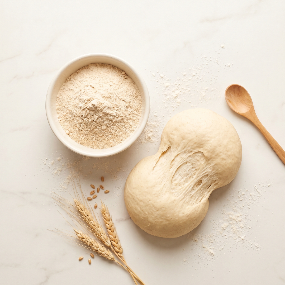 Gutbasket vital wheat gluten in use in bread dough