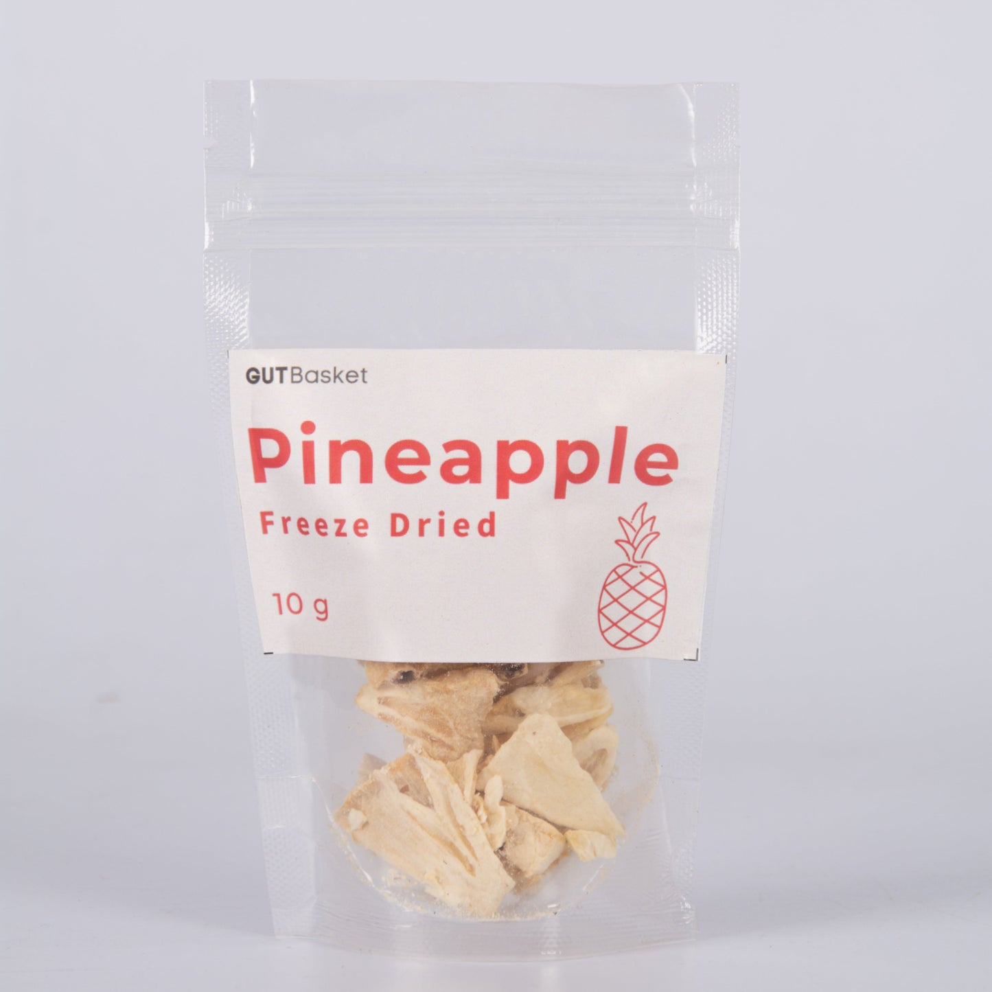 FREEZE DRIED PINEAPPLE (90G) - KOMBUCHA FLAVOUR - Gutbasket