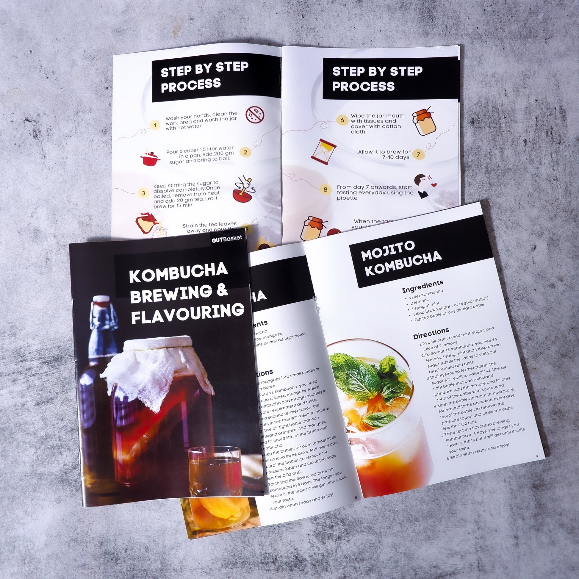 Kombucha Making Guide And Recipe Book - Gutbasket